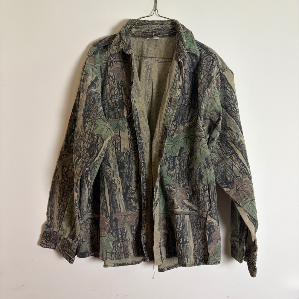Five Brother Trebark Camo Flannel Shirt Mens 2XL Heavyweight Hunting Workwear